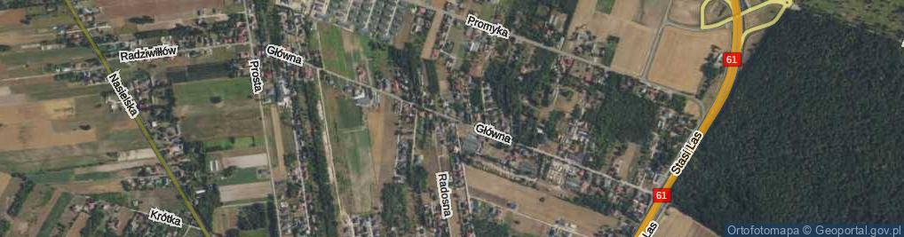 Zdjęcie satelitarne Główna ul.